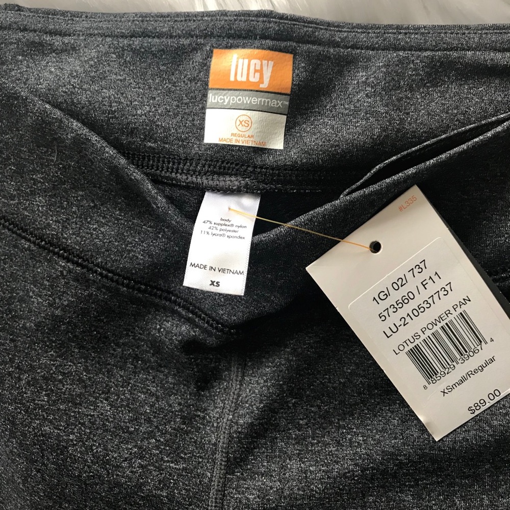 SOLD NWT✨ LUCY Gray Lotus Active Long Yoga Pants - Picture 5 of 6